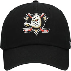 Anaheim Ducks '47 Core Logo Clean Up Adjustable Hat - Black - NHL