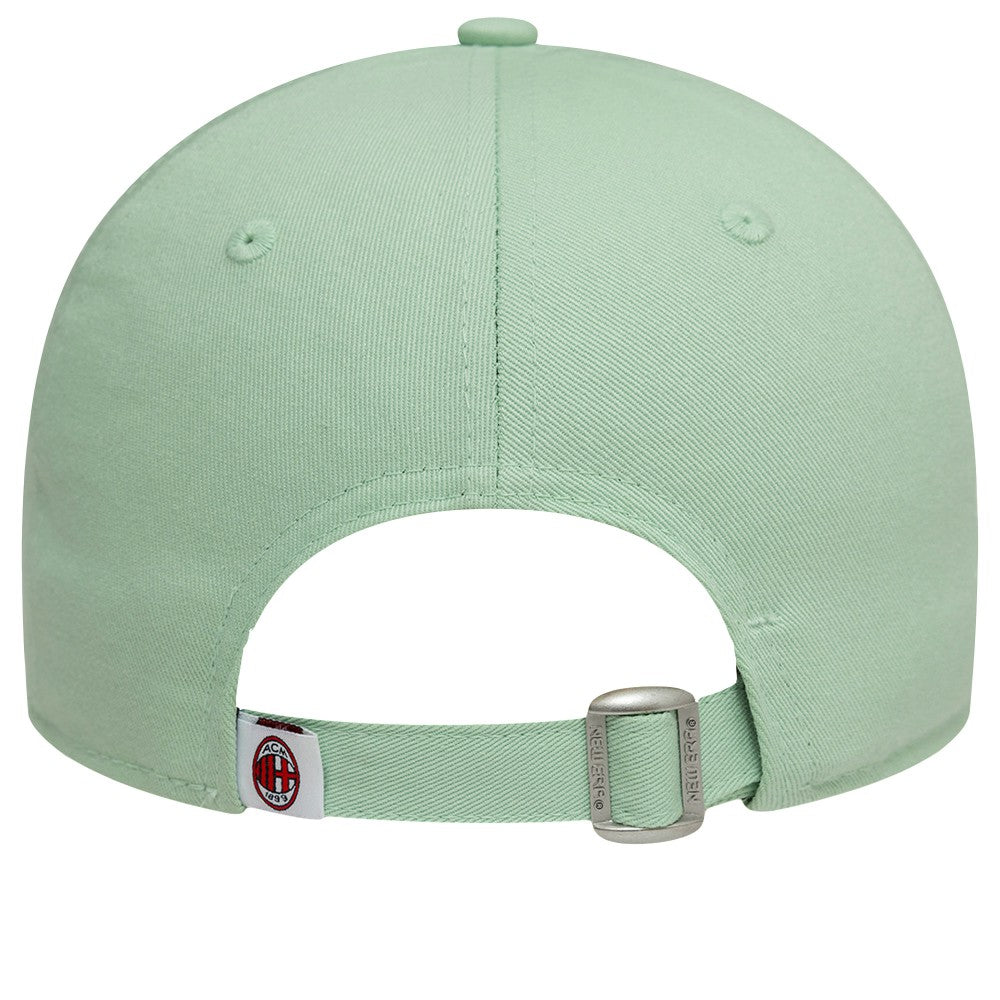 AC Milan New Era Women's Script 9FORTY Adjustable Hat Light Green | New Era discount