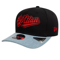 AC Milan New Era 9FIFTY Stretch-Snap Adjustable Hat Black/Denim | New Era discount