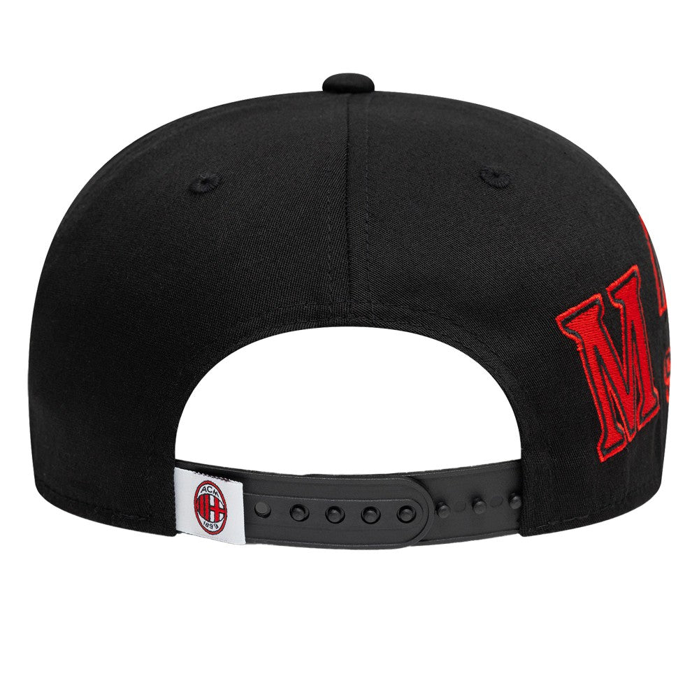 AC Milan New Era 9FIFTY Stretch-Snap Adjustable Hat Black/Denim | New Era discount