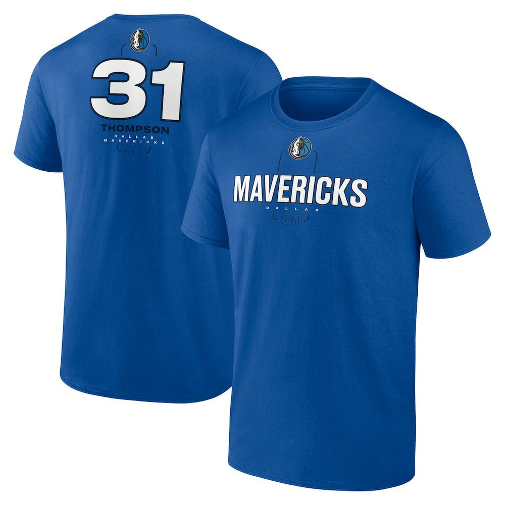 Klay Thompson Dallas Mavericks Behind The Back Name & Number T-Shirt - Blue - NBA