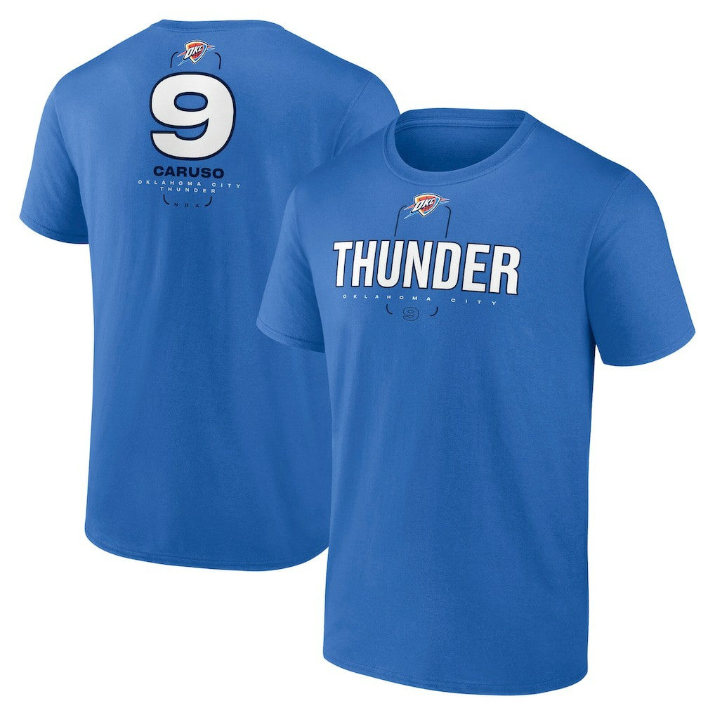 Alex Caruso Oklahoma City Thunder Behind The Back Name & Number T-Shirt - Blue - NBA