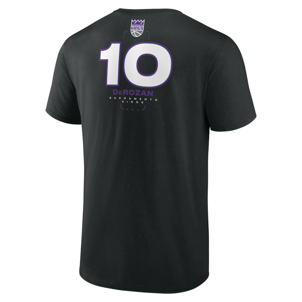 DeMar DeRozan Sacramento Kings Behind The Back Name & Number T-Shirt - Black - NBA