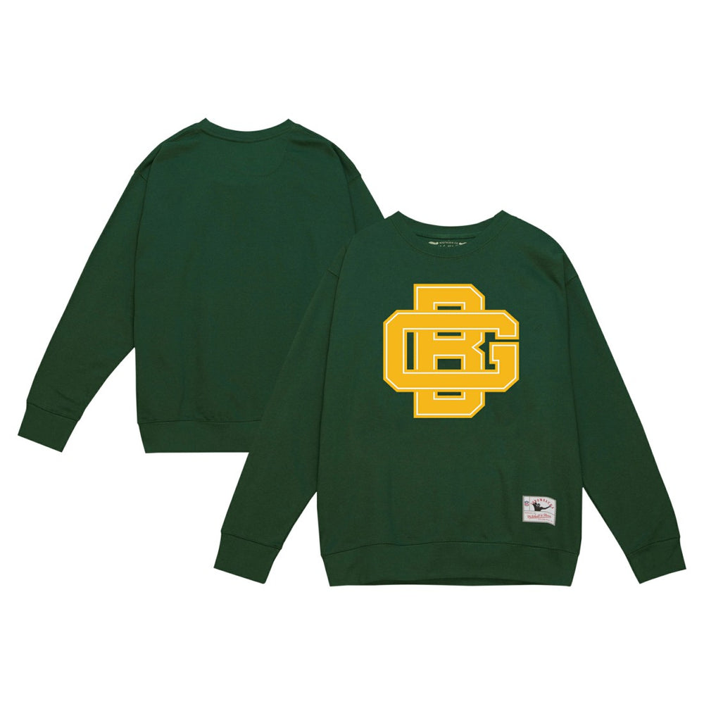 Green Bay Packers Basic Fleece Pullover Sweatshirt Green | Mitchell & Ness