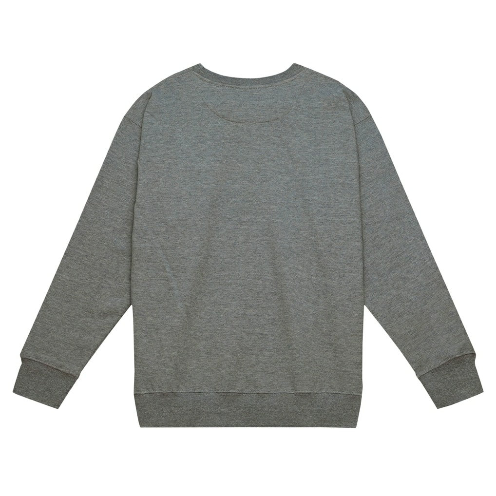 Las Vegas Raiders Basic Fleece Pullover Sweatshirt Heather Gray | Mitchell & Ness