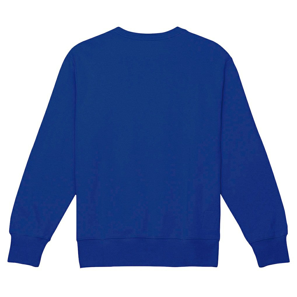 New England Patriots Basic Fleece Pullover Sweatshirt Navy | Mitchell & Ness