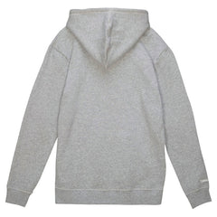 New England Patriots Helmet Logo Vintage Pullover Hoodie Heather Gray | Mitchell & Ness