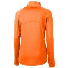 Tampa Bay Buccaneers Cutter & Buck Women's DryTec Adapt Eco Knit Stretch Recycled Raglan Half-Zip Top Orange | NFL
