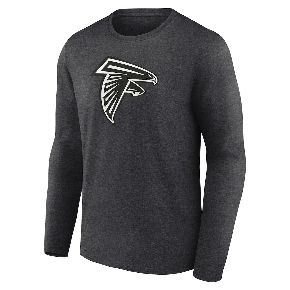 Atlanta Falcons Personalized Name & Number Monochrome Long Sleeve T-Shirt Charcoal | NFL