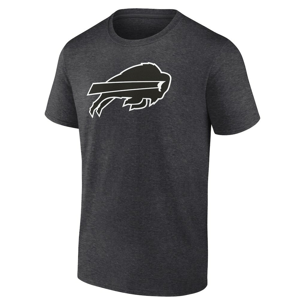 Buffalo Bills Personalized Name & Number Monochrome T-Shirt Charcoal | NFL