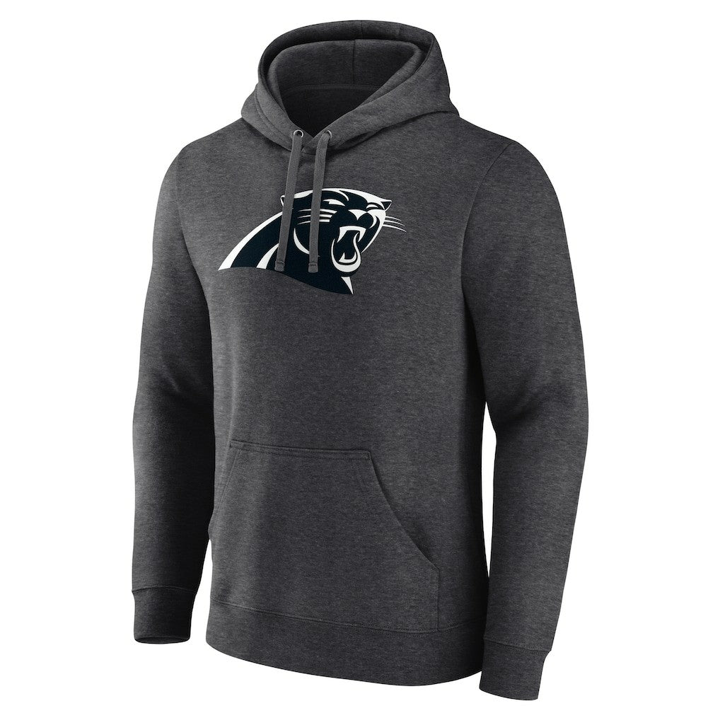 Carolina Panthers Personalized Name & Number Monochrome Pullover Hoodie Charcoal | NFL