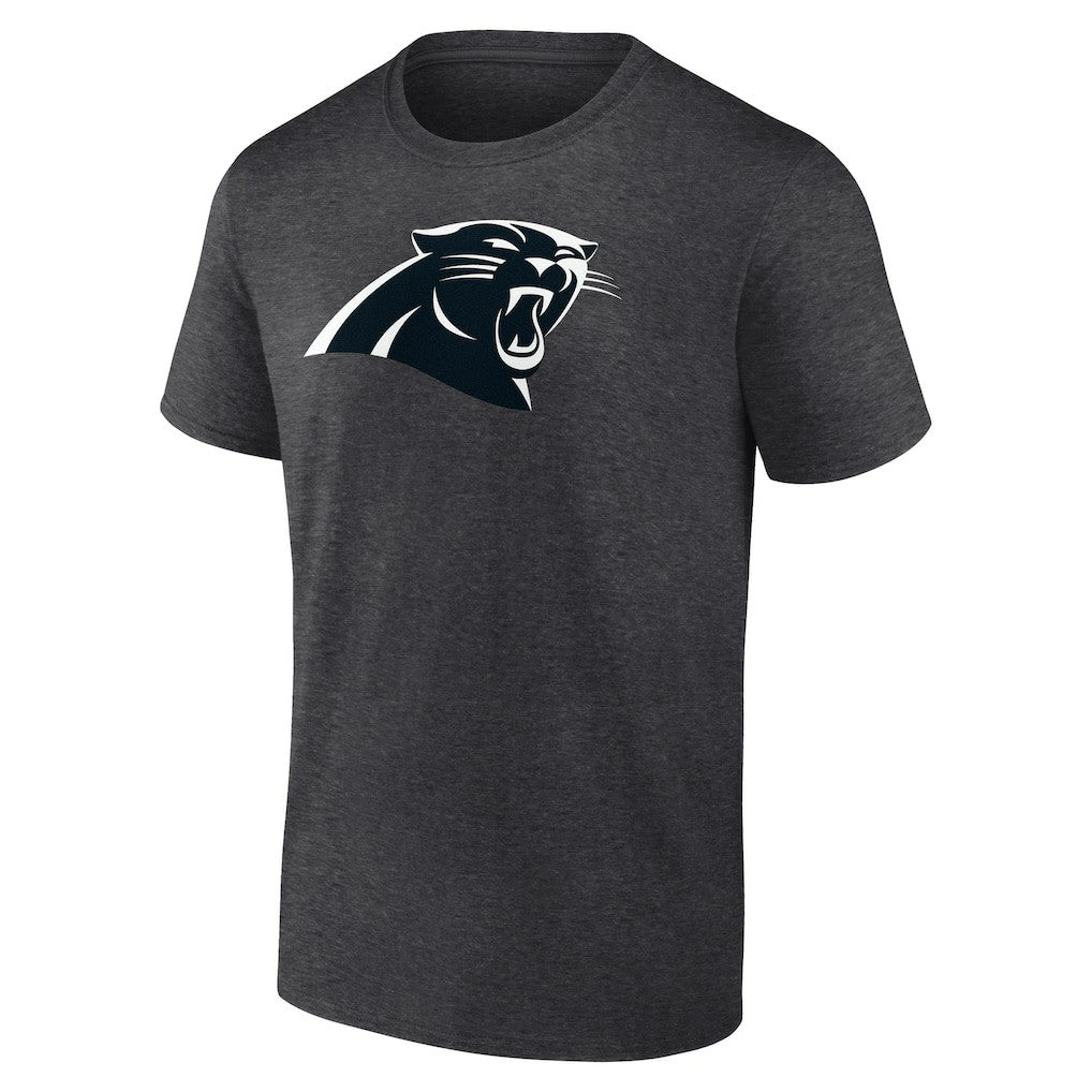 Carolina Panthers Personalized Name & Number Monochrome T-Shirt Charcoal | NFL