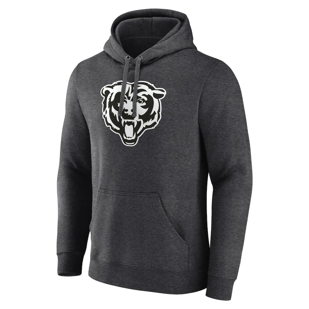 Chicago Bears Personalized Name & Number Monochrome Pullover Hoodie Charcoal | NFL