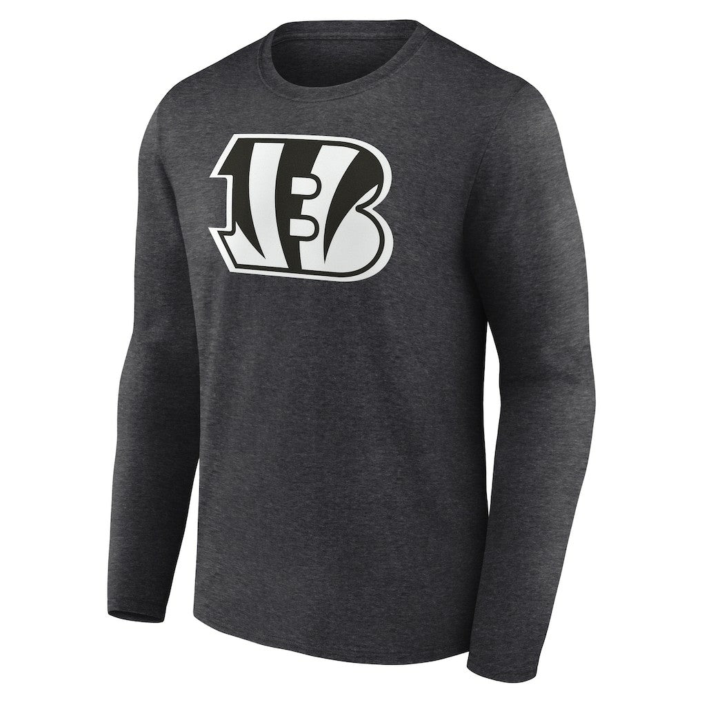 Cincinnati Bengals Personalized Name & Number Monochrome Long Sleeve T-Shirt Charcoal | NFL