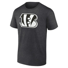 Cincinnati Bengals Personalized Name & Number Monochrome T-Shirt Charcoal | NFL