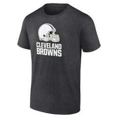Cleveland Browns Personalized Name & Number Monochrome T-Shirt Charcoal | NFL