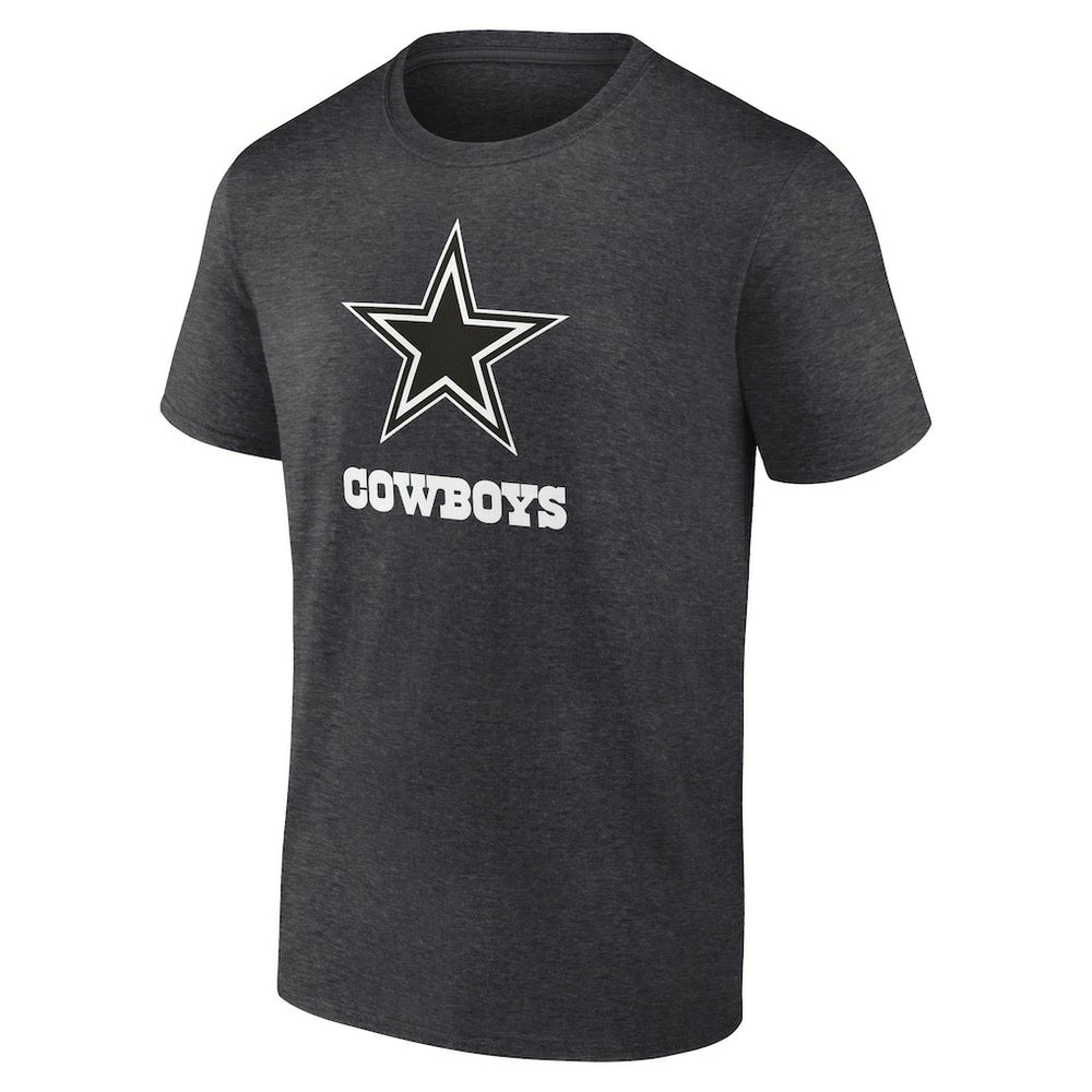 Dallas Cowboys Personalized Name & Number Monochrome T-Shirt Charcoal | NFL