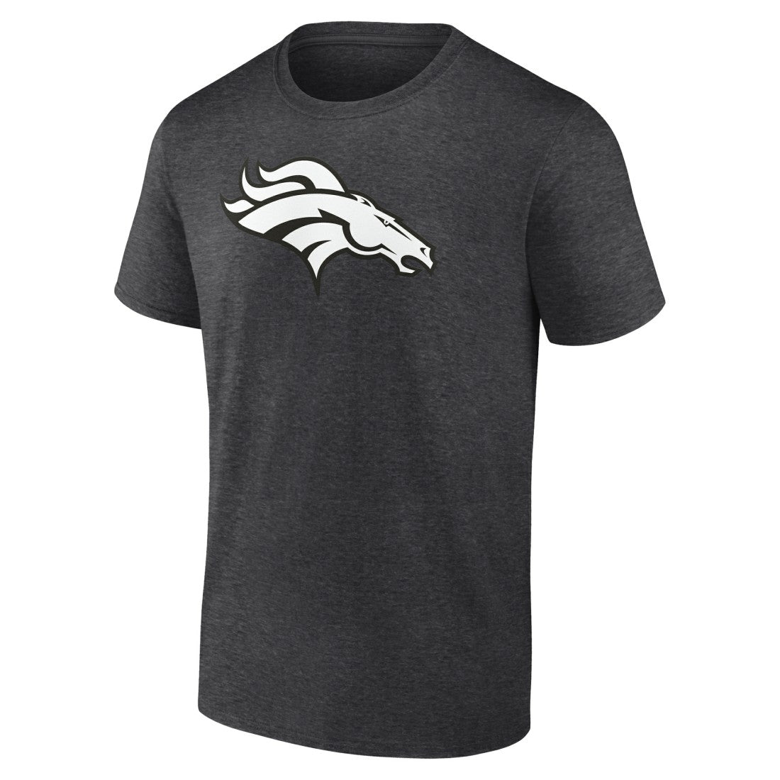Denver Broncos Personalized Name & Number Monochrome T-Shirt Charcoal | NFL