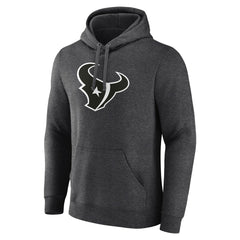 Houston Texans Personalized Name & Number Monochrome Pullover Hoodie Charcoal | NFL