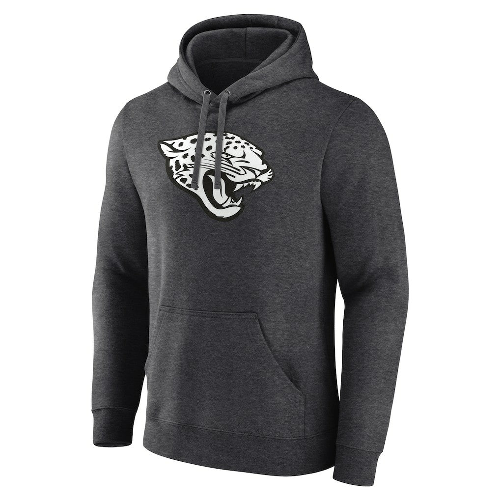 Jacksonville Jaguars Personalized Name & Number Monochrome Pullover Hoodie Charcoal | NFL