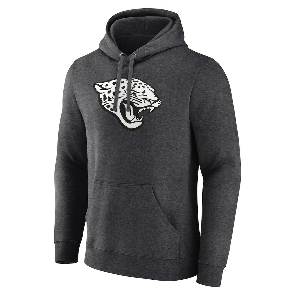 Jacksonville Jaguars Personalized Name & Number Monochrome Pullover Hoodie Charcoal | NFL