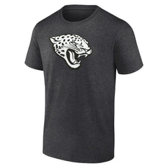 Jacksonville Jaguars Personalized Name & Number Monochrome T-Shirt Charcoal | NFL