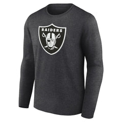 Las Vegas Raiders Personalized Name & Number Monochrome Long Sleeve T-Shirt Charcoal | NFL