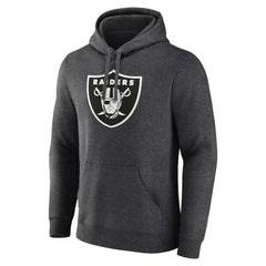 Las Vegas Raiders Personalized Name & Number Monochrome Pullover Hoodie Charcoal | NFL
