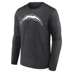 Los Angeles Chargers Personalized Name & Number Monochrome Long Sleeve T-Shirt Charcoal | NFL