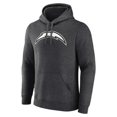 Los Angeles Chargers Personalized Name & Number Monochrome Pullover Hoodie Charcoal | NFL