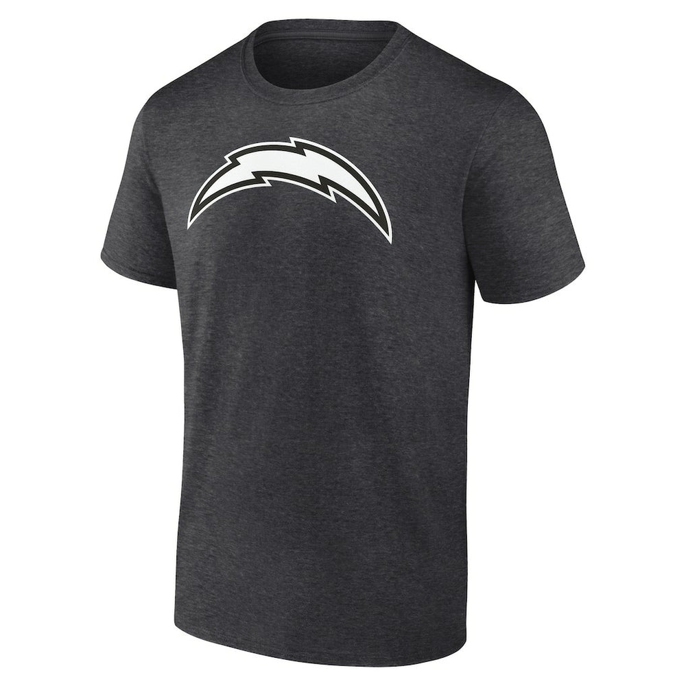 Los Angeles Chargers Personalized Name & Number Monochrome T-Shirt Charcoal | NFL