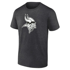 Minnesota Vikings Personalized Name & Number Monochrome T-Shirt Charcoal | NFL