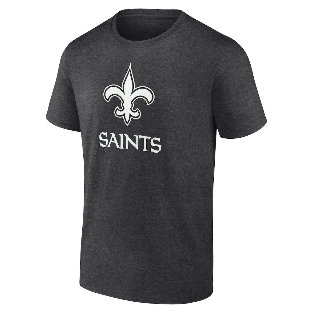 New Orleans Saints Personalized Name & Number Monochrome T-Shirt Charcoal | NFL