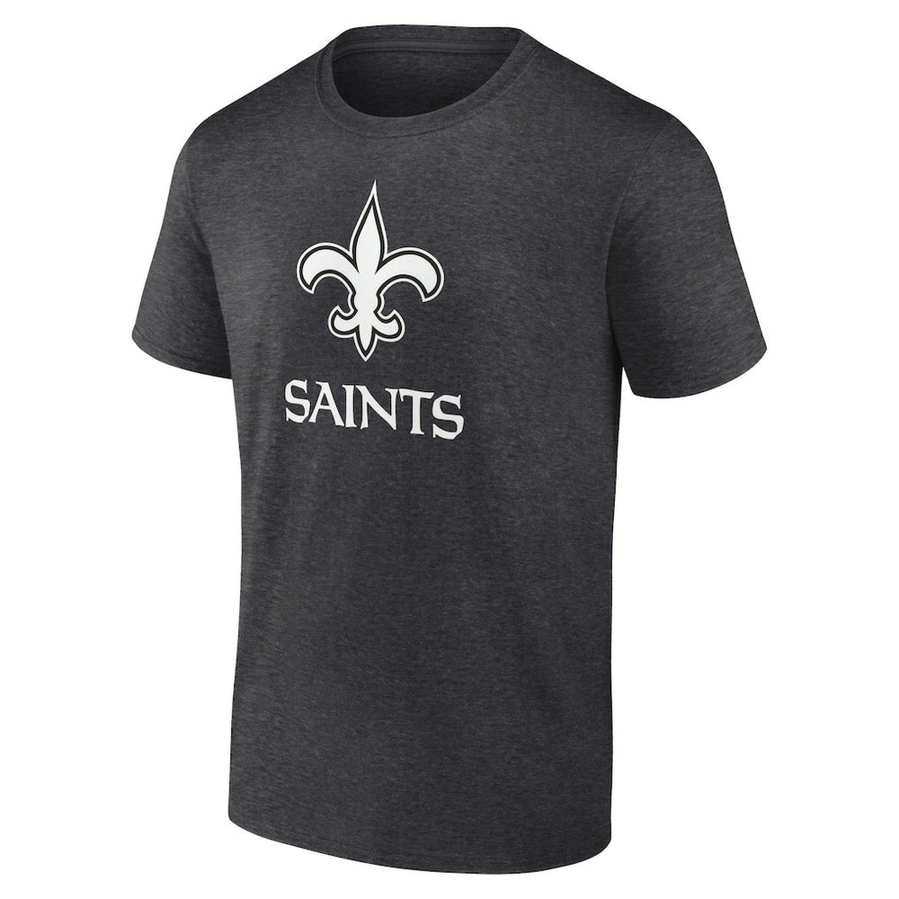 New Orleans Saints Personalized Name & Number Monochrome T-Shirt Charcoal | NFL