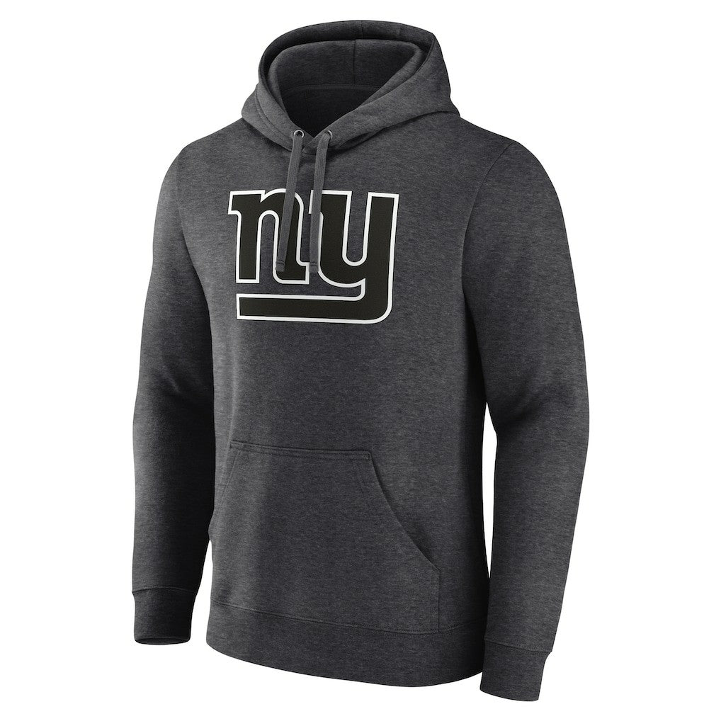 New York Giants Personalized Name & Number Monochrome Pullover Hoodie Charcoal | NFL
