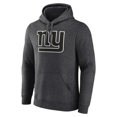 New York Giants Personalized Name & Number Monochrome Pullover Hoodie Charcoal | NFL