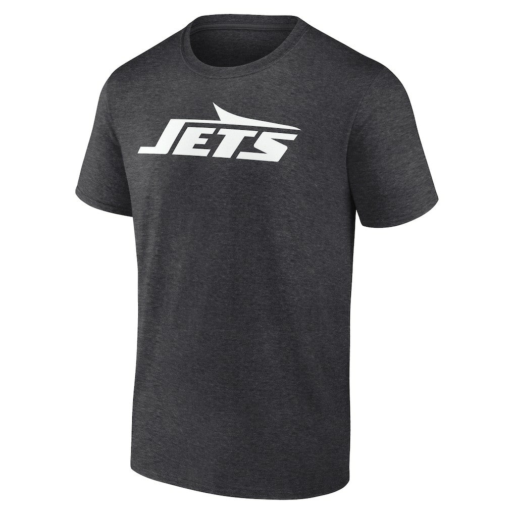 New York Jets Personalized Name & Number Monochrome T-Shirt Charcoal | NFL