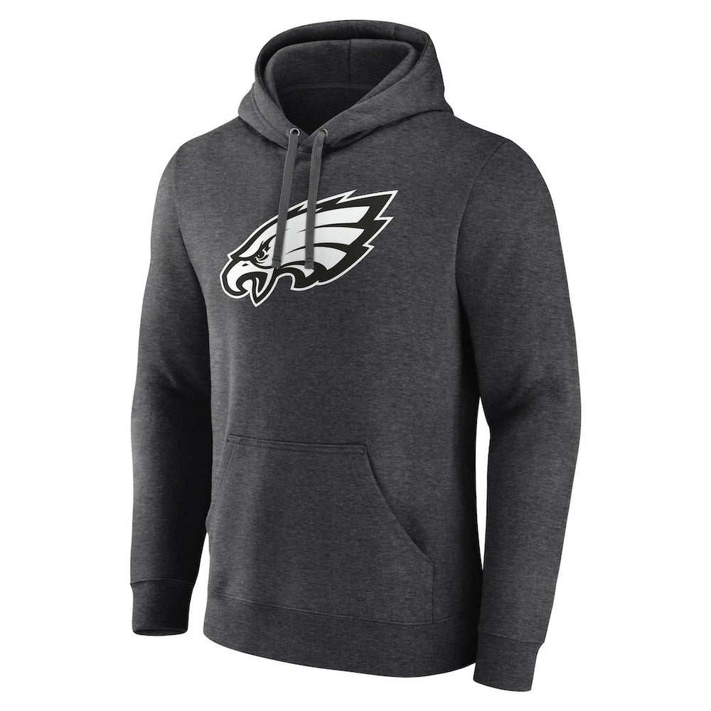 Philadelphia Eagles Personalized Name & Number Monochrome Pullover Hoodie Charcoal | NFL