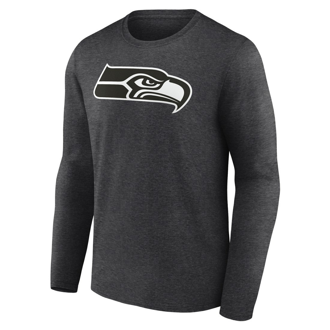 Seattle Seahawks Personalized Name & Number Monochrome Long Sleeve T-Shirt Charcoal | NFL