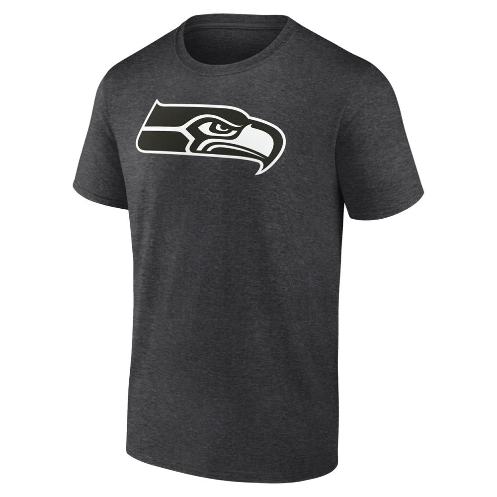 Seattle Seahawks Personalized Name & Number Monochrome T-Shirt Charcoal | NFL