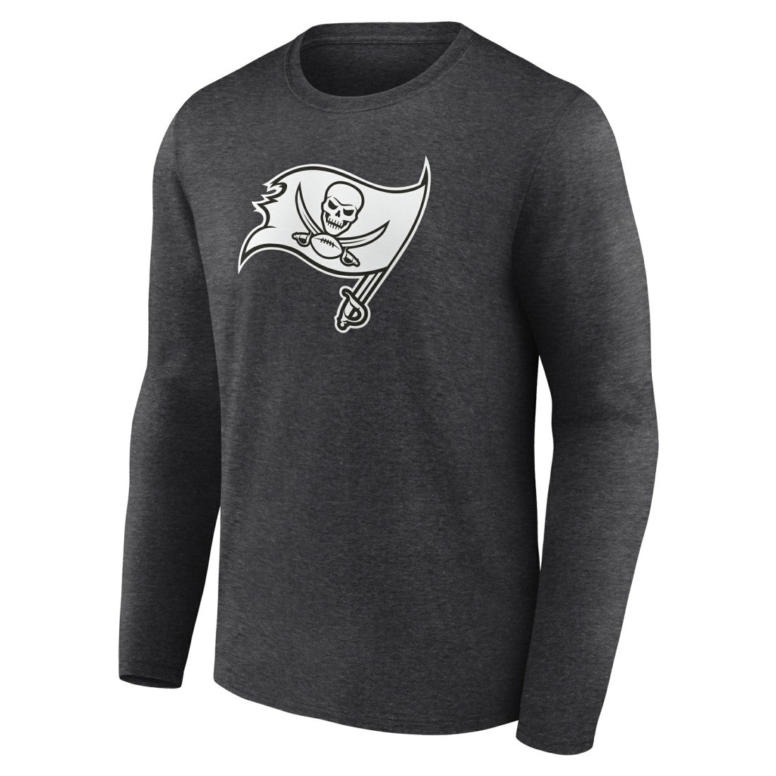 Tampa Bay Buccaneers Personalized Name & Number Monochrome Long Sleeve T-Shirt Charcoal | NFL