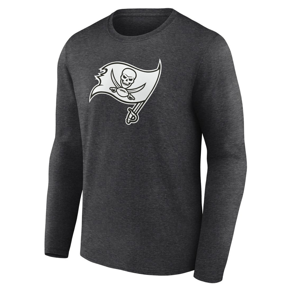 Tampa Bay Buccaneers Personalized Name & Number Monochrome Long Sleeve T-Shirt Charcoal | NFL