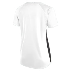 New Orleans Saints Women's Plus Size Glitter Lace-Up V- Neck T-Shirt White | Fanatics