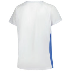 Detroit Lions Women's Plus Size Glitter Lace-Up V- Neck T-Shirt White | Fanatics