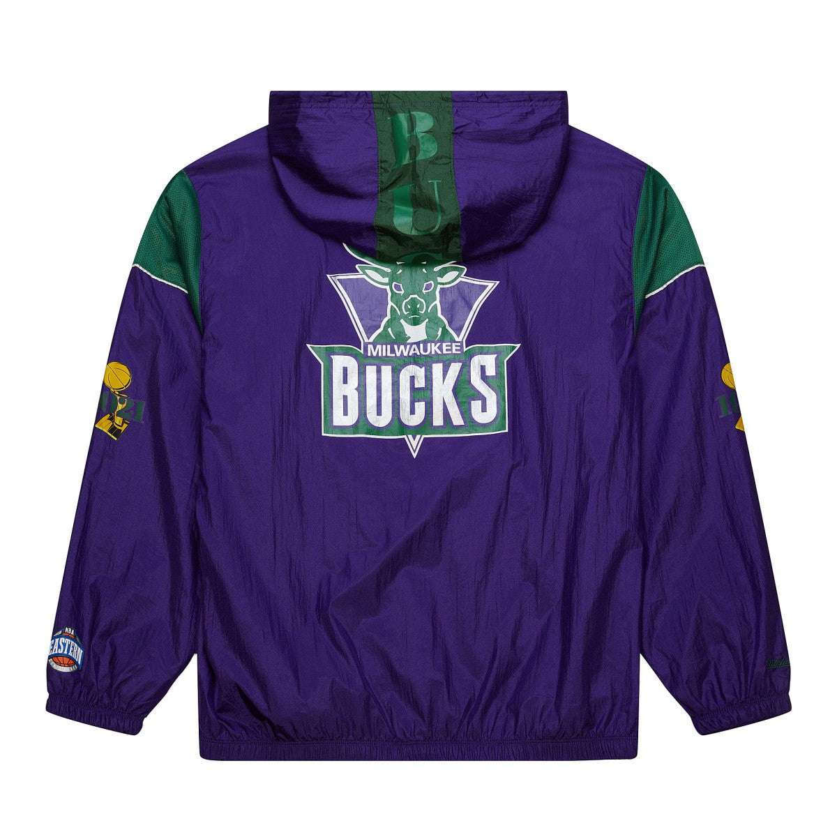 Milwaukee Bucks Unisex Hardwood Classics Team OG 3.0 Anorak Half-Zip Windbreaker Jacket Purple - NBA