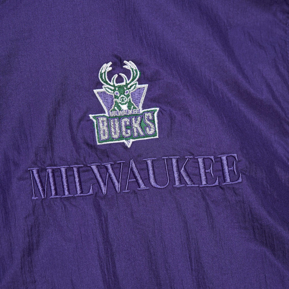 Milwaukee Bucks Unisex Hardwood Classics Team OG 3.0 Anorak Half-Zip Windbreaker Jacket Purple - NBA