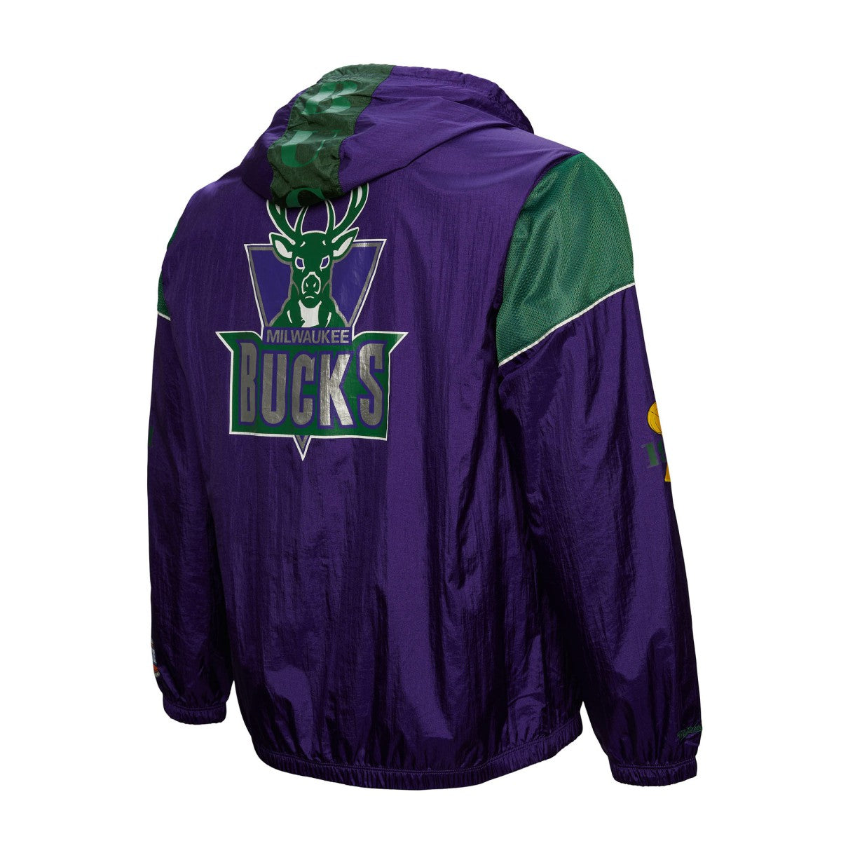 Milwaukee Bucks Unisex Hardwood Classics Team OG 3.0 Anorak Half-Zip Windbreaker Jacket Purple - NBA