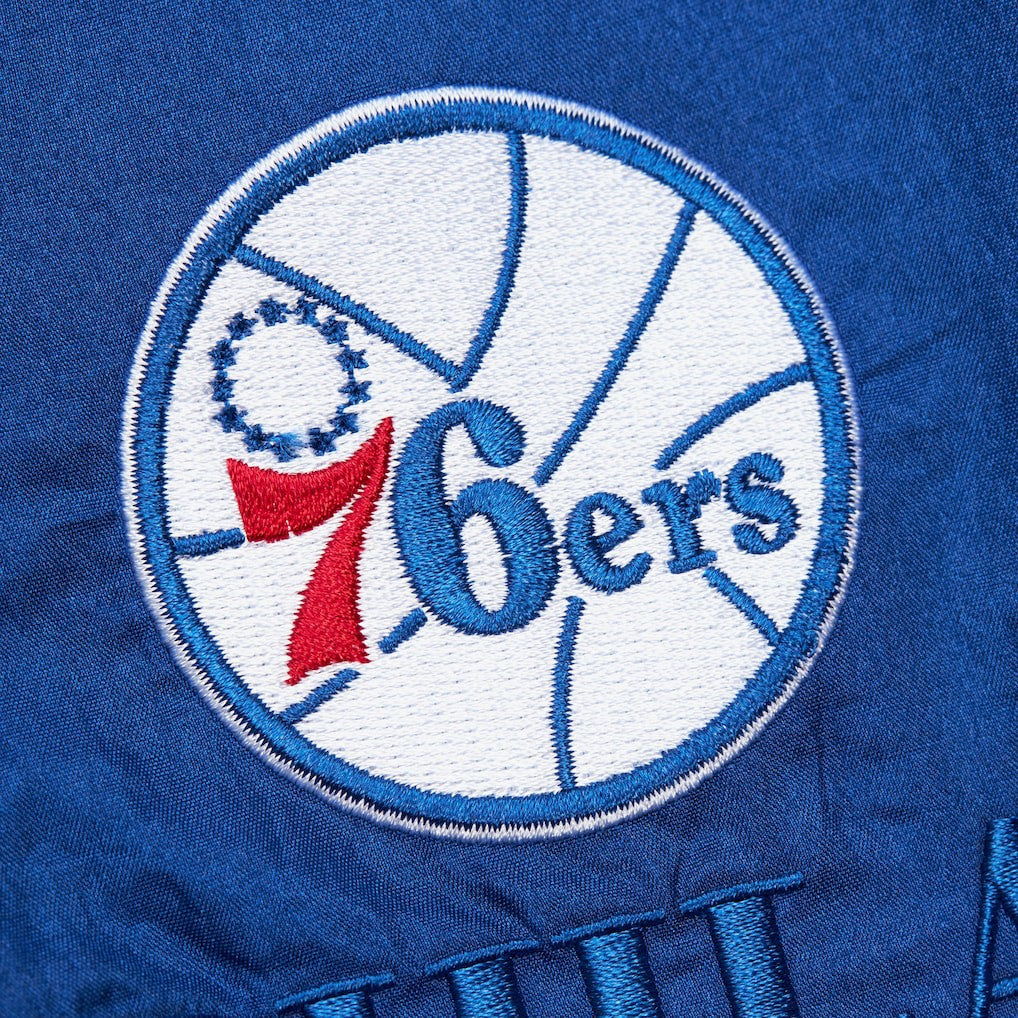 Philadelphia 76ers Unisex Hardwood Classics Team OG 3.0 Anorak Half-Zip Windbreaker Jacket Royal - NBA