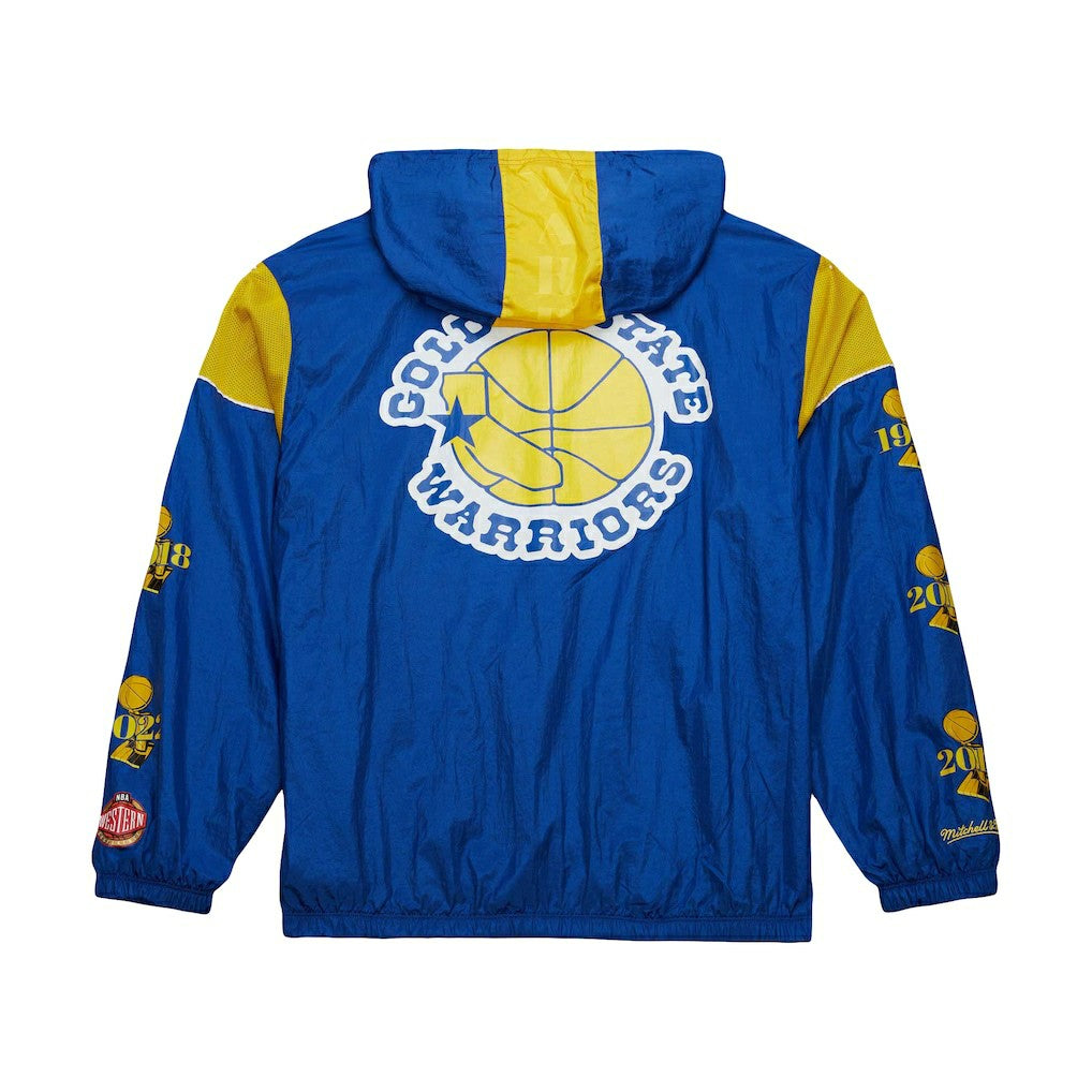 Golden State Warriors Unisex Hardwood Classics Team OG 3.0 Anorak Half-Zip Windbreaker Jacket Royal - NBA