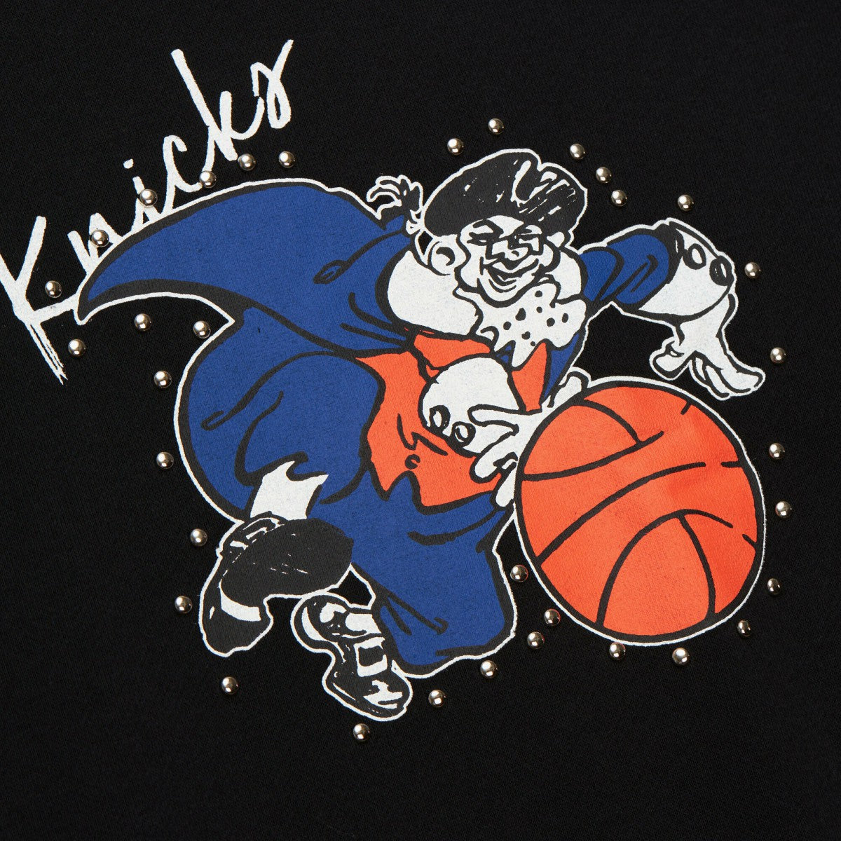 New York Knicks Women's Hardwood Classics Home Team Pullover Sweatshirt Black - NBA